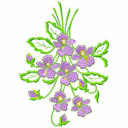 Flowers And Tree Embroidery Design 12 Flowers And Tree Embroidery Design 12